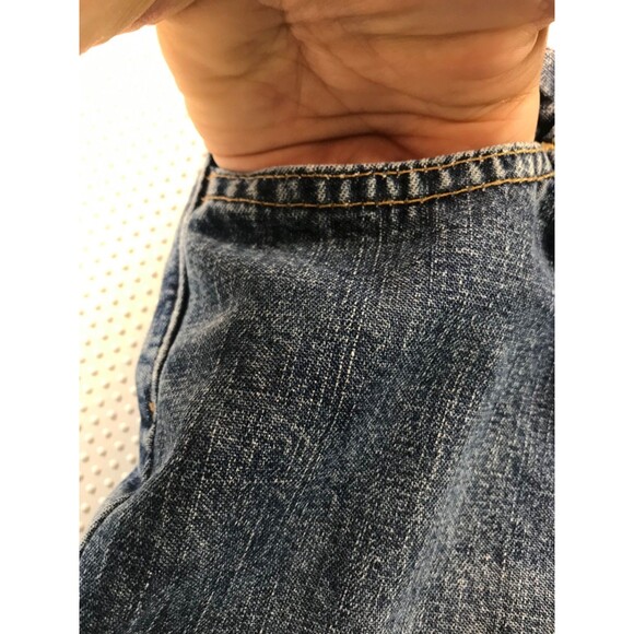 Y2K Tommy Hilfiger TH Cropped Hollywood Capri Wide Leg Low Rise Denim Jeans 3 - Picture 9 of 16